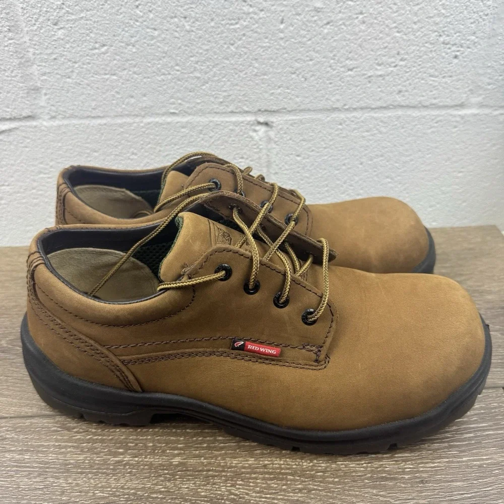 Red Wing King Toe 6634 Men's Sz 11.5 D Steel Toe Slip Resistant Brown Suede Work